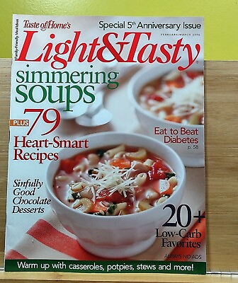 #ad Taste Of Home Light amp; Tasty FEB MARCH 2006 Special 5th Anniversary Issue