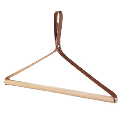 #ad Wooden Coat Hangers Suit Garments Clothes Wood Hanger Trouser Bar