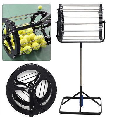 #ad Tennis Ball Collector Pick Up Hopper Ball Catcher Automatic Tennis Training Ball