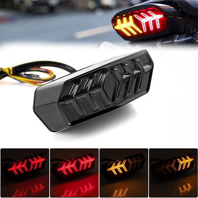 #ad Motorcycle Brake Tail Light Turn Signals LED Integrated For Honda MSX GROM125