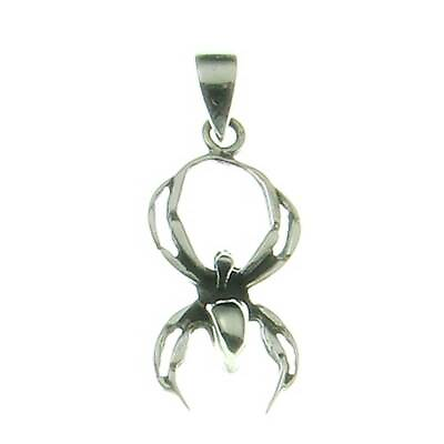 #ad Spider Pendant 925er Silver Symbol Jewelry New