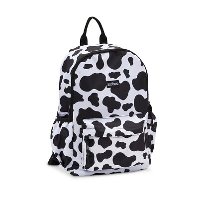 #ad Mini Cow Print Backpack for Women and Girls 12.5 x 4.5 x 15 In