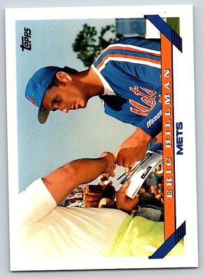 #ad 1993 Topps Eric Hillman New York Mets #751