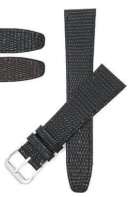 #ad Bandini Watch Band Leather Strap Lizard Pattern 8mm 20mm Extra Long Also