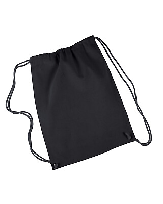 8875 Liberty Bags Cotton Drawstring Backpack Prime Plus Logo $8.30