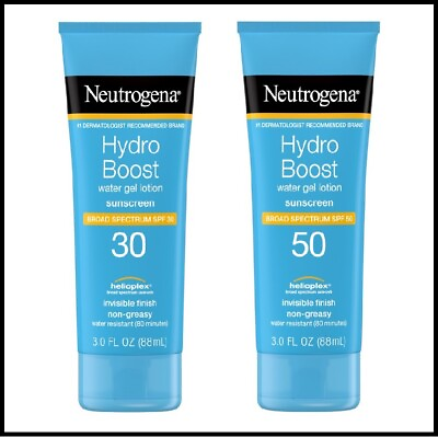 #ad Neutrogena Hydro Boost Water Gel Lotion Sunscreen SPF 30 or 50 3oz YOU CHOOSE