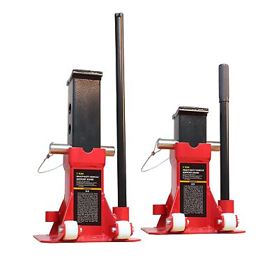 #ad TCE Torin 7 Ton 14000 lb Heavy Duty Jack Stands Pin Style Jack Stand， Red