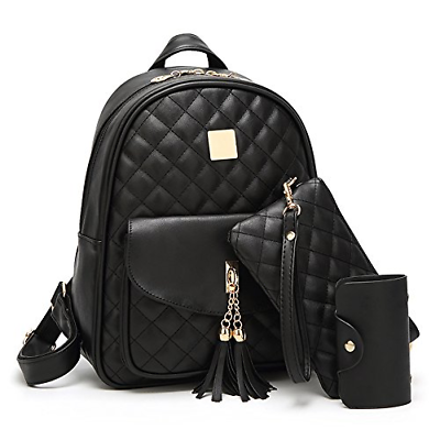 Womens Simple Design Fashion Quilted Casual Backpack Leather Backpack for Women $40.28