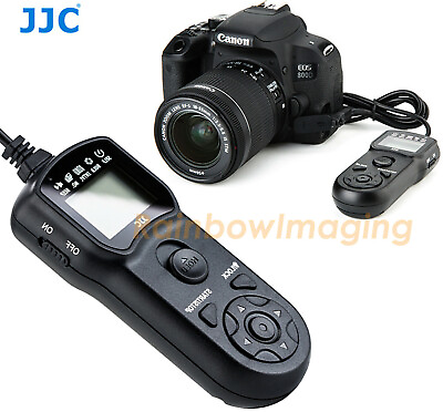 #ad JJC LCD Intervalometer Timer Time Lapse Canon 800D 760D 750D 700D 77D 90D 80D