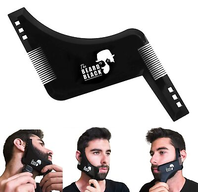 #ad The BEARD BLACK Beard Shaping amp; Styling Tool with inbuilt Comb for Perfect li...