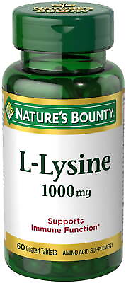 #ad Nature#x27;s Bounty L Lysine Tablets 1000 mg 60 Count