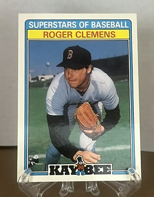 #ad Roger Clemens 1987 Topps Kaybee Superstars of Baseball #10 of 33 Red Sox
