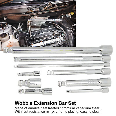 #ad 9 Piece Wobble Extension Bar Set 1 4in 3 8in 1 2in Drives Extension Bar Set amp;