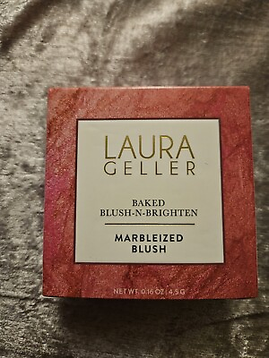 #ad NEW Laura Geller Baked Marbleized Blush PINK BUTTERCREAM 0.16 oz BOXED