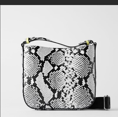 #ad Zara animal print bucket bag