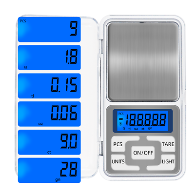 #ad Portable 500g x 0.1g Mini Digital Scale Jewelry Pocket Balance Weight Gram LCD