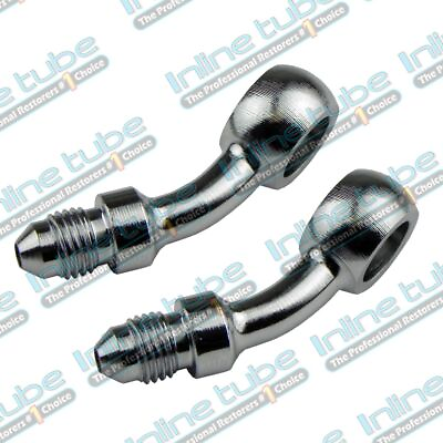 #ad 3An Male To 10Mm Or 3 8 Banjo Fitting 35 Degree 3 3An Bn07 2Pc Pair