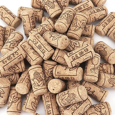 #ad 150 Pack #8 Natural Wine Corks 7 8quot; x 1 3 4quot; Premium Straight Cork Wine Sto...