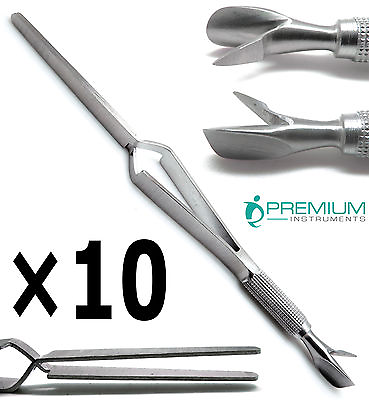 #ad 10× C Curve Multifuncation Nail Pinching Wand Cuticle Pusher 7quot; Unique New Tools