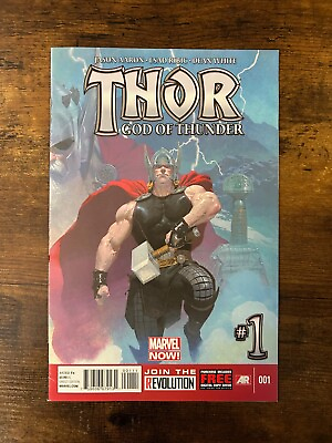 #ad Thor God Of Thunder #1 Marvel Comics Jan 2013 7.5 VF Gorr Mention