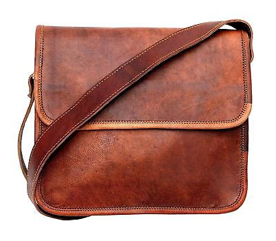 Bag Distressed Leather Messenger Laptop Bag Computer Case Shoulder For Men#x27;s $49.49