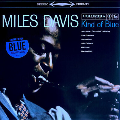 #ad Miles Davis Kind Of Blue Limited Edition Blue Marlbled Vinyl Import Records