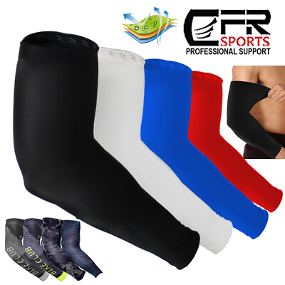 #ad Elbow Support Cooling Arm Sleeves Cover Basketball Golf Sport UV Sun Protection