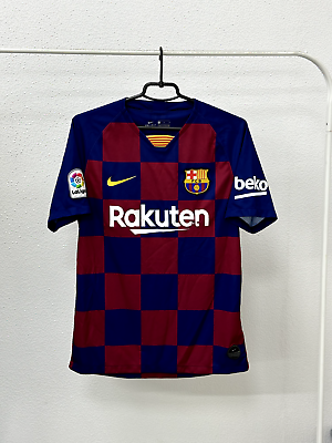 #ad Fc Barcelona 2019 2020 Home Soccer Jersey Barca Nike Shirt Size M