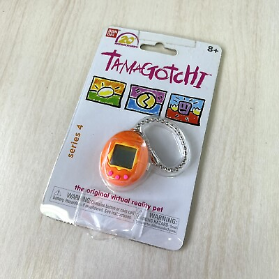 #ad Orange Tamagotchi 20th Anniversary Series 4 Virtual Pet Bandai NEW Video Game