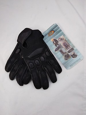 #ad New HELD Gloves Air 2112 Black Leather and Mesh Motorrad Size: 7S