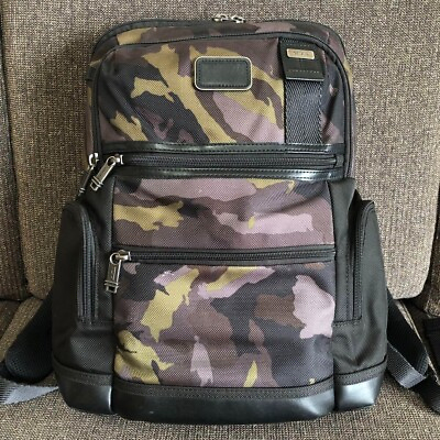 #ad TUMI Backpack Camouflage Multicolor Some defects Popular model Travel Business