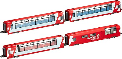 #ad Kato 10 1146 Glacier Express 4 Car Passenger Add On set N scale trains Japan
