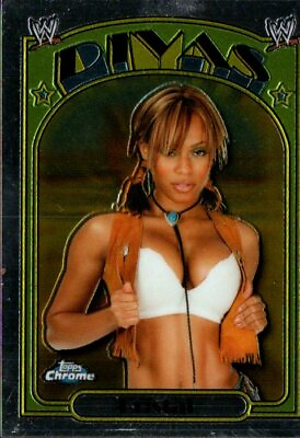 #ad 2007 Topps Heritage II Chrome WWE Divas Wrestling Card #65 Kristal
