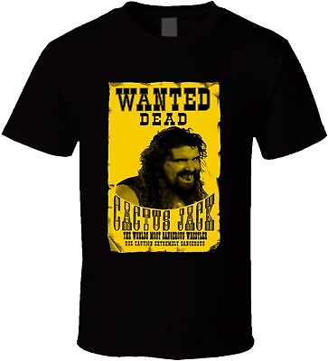 #ad Cactus Jack Wanted Dead 90s Short Sleeve Black T shirt 6T28