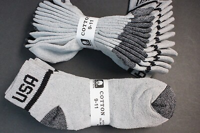#ad 6 Pairs Cotton Ankle Socks 9 11 Gray W USA Black H T Women#x27;s Sports Thin socks