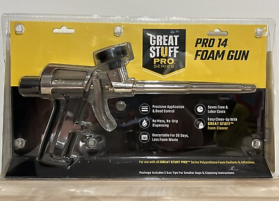 #ad Great Stuff Pro 14 Foam Dispensing Gun Silver NEW