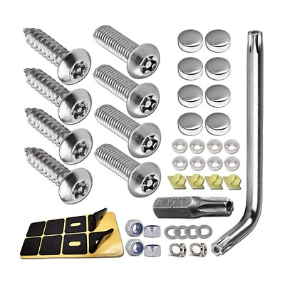 #ad Anti Theft Auto Security License Plate Anti Theft Screws Stainless Steel Tools