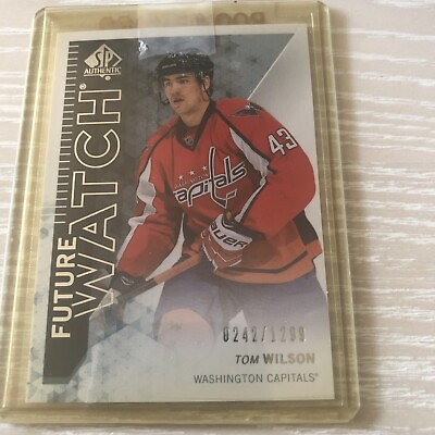 #ad 2014 SP Authentic Tom Wilson SP Future Watch RC Card 1299