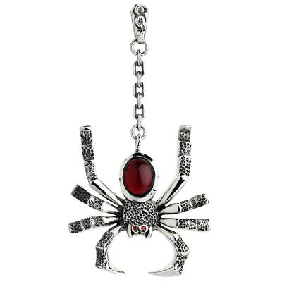 #ad Sterling Silver Spider Pendant