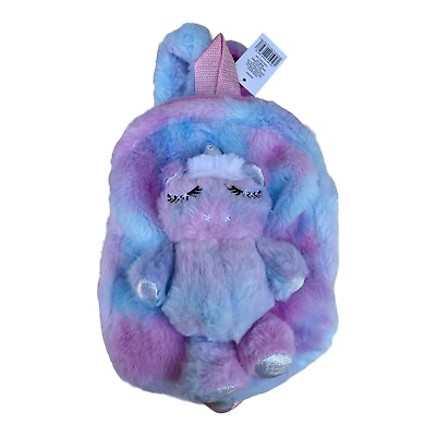 #ad Fuzzy Unicorn mini Backpack girls toddlers