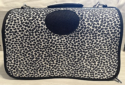 #ad New Dog Cat Puppy Pet Travel Carrier Kennel Crate Bag Leopard Cheetah Print