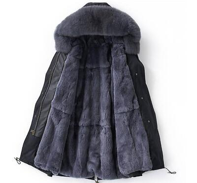 #ad Womens Fashion Winter Fur Collar Hood Long Sleeve Looes Warm Fur Lining Parkas