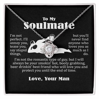 #ad To My Soulmate Necklace For Women Funny Gifts For Girlfriend Wife from Husband
