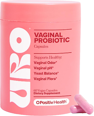 #ad URO Vaginal Probiotics for Women Ph Balance Prebiotics amp; Lactobacillus 60 Count