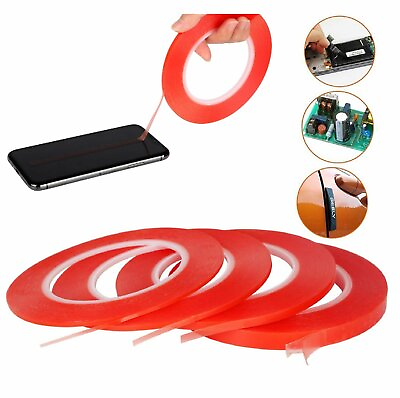 #ad RED Double Sided Super Sticky Heavy Duty Adhesive Tape For Cell Phone Repair