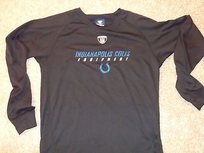#ad INDIANAPOLIS COLTS official Reebok NFL Equipment performance shirt Youth XL