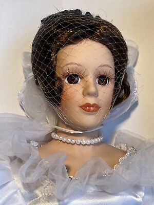 #ad Gorgeous The Ashton Drake Galleries Fine Bisque Porcelain 16½” tall Bride Doll
