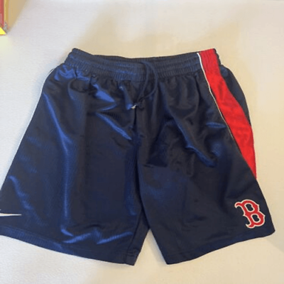 #ad Nike Boston Red Sox Shorts Boys Large 16 18 iiii502
