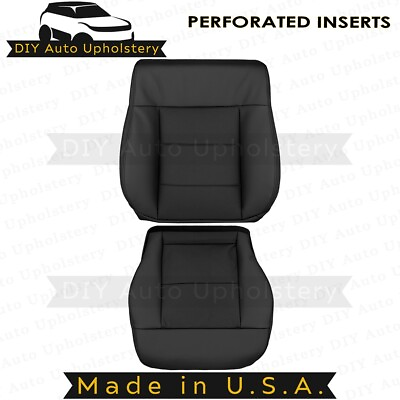 #ad 2010 to 2016 For Mercedes E200 E300 Driver Top Bottom Leather Seat Covers Black