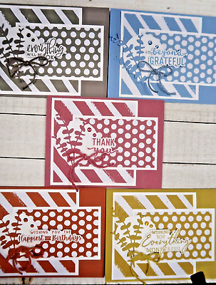 #ad Stampin#x27; Up Card Kit IN COLORS All Inclusive Set of 5 Cards